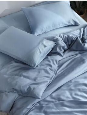 DOZ by Sijo Queen Bamboo Sheet Set NEW Color Sky